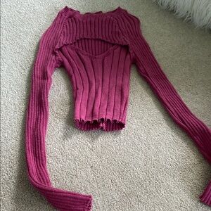 Aeropostale Center Cut out Sweater